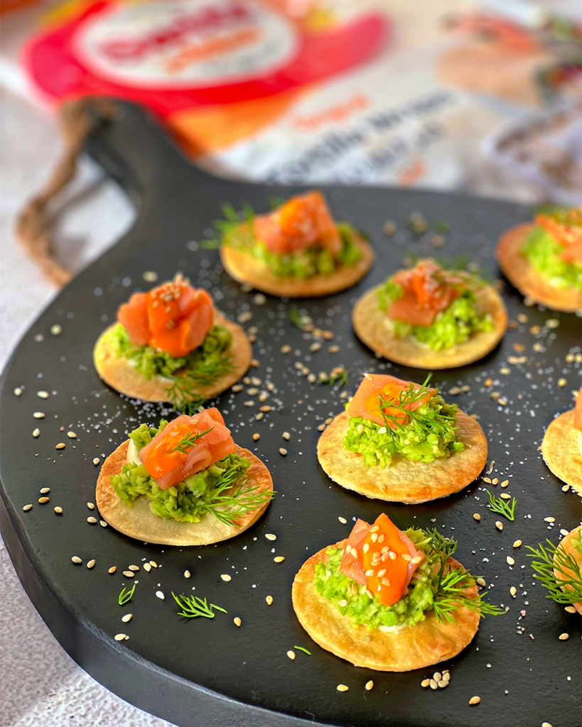 Mini Smoked Salmon and Avocado Bites